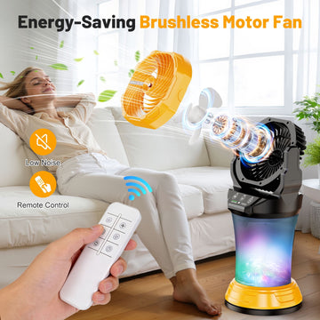 Well & Noble 30,000mAh Portable Misting Fan