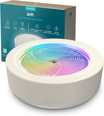 Well & Noble Drift 11” Smart Sandscape – LED Zen Table