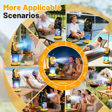 Well & Noble 30,000mAh Portable Misting Fan
