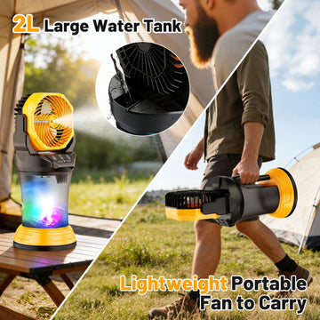 Well & Noble 30,000mAh Portable Misting Fan