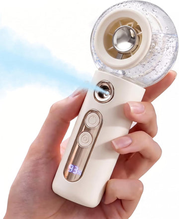 Portable 4-Speed Handheld Misting Fan
