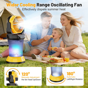 Well & Noble 30,000mAh Portable Misting Fan